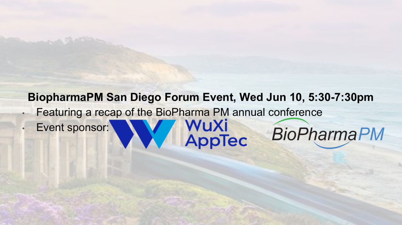 BiopharmaPM San Diego Forum Event